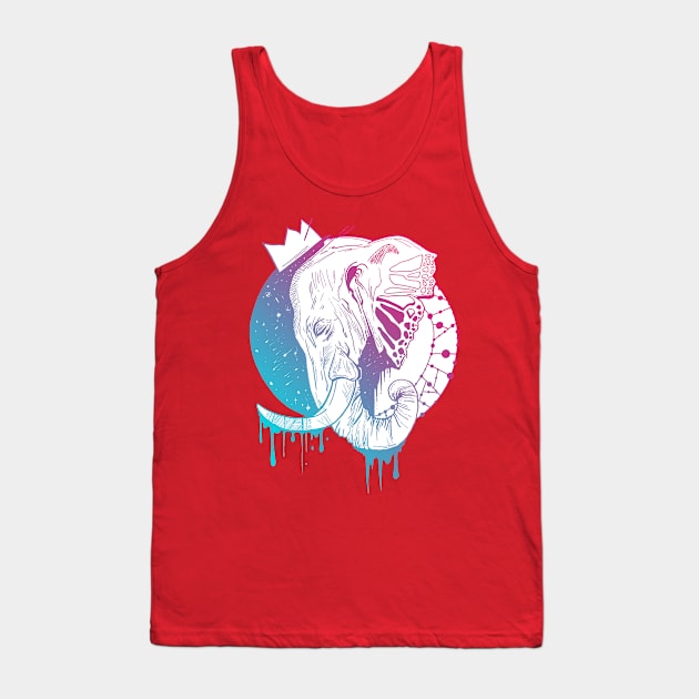 Dual Color Royal Elephant Tank Top by kenallouis